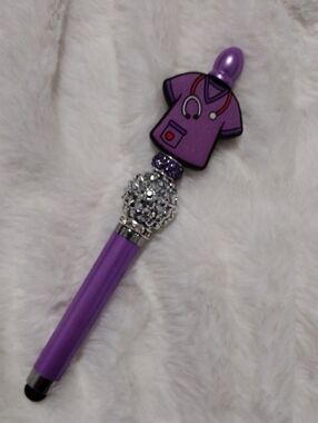 Healthcare Worker Theme Beaded Stylus Pen